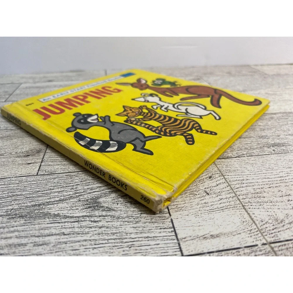 Jumping by Karen Stephens 1965 Early-Start Preschool Reader Wonder Books Vintage